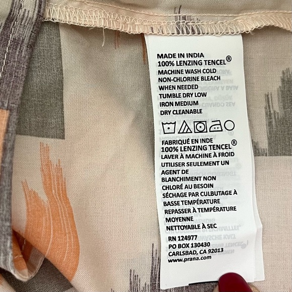 NWT PrAna Franny Romper Sleeveless with Abstract Pattern Size XL - Picture 10 of 11